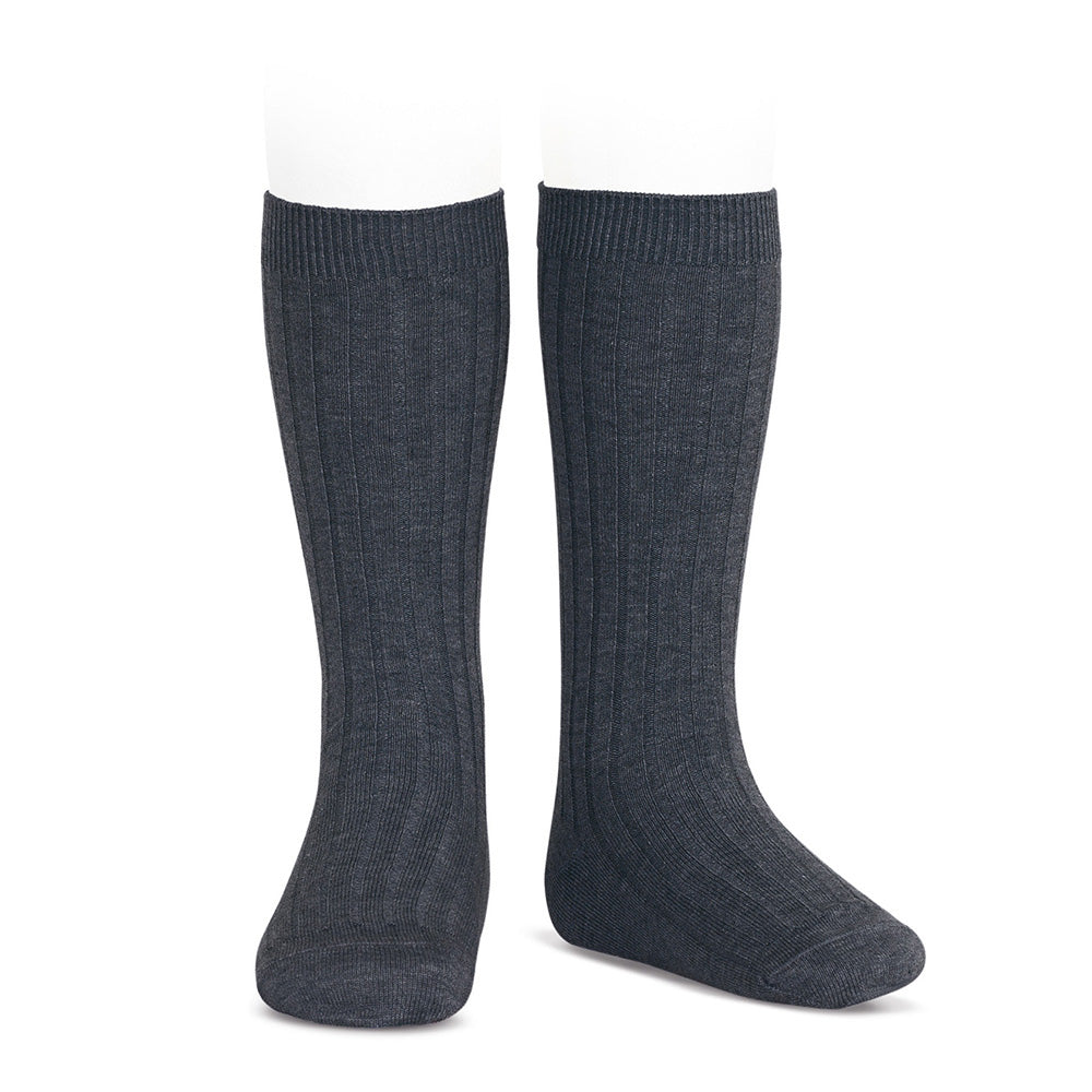 CALCETINES ALTOS CANALÉ ANTRACITA