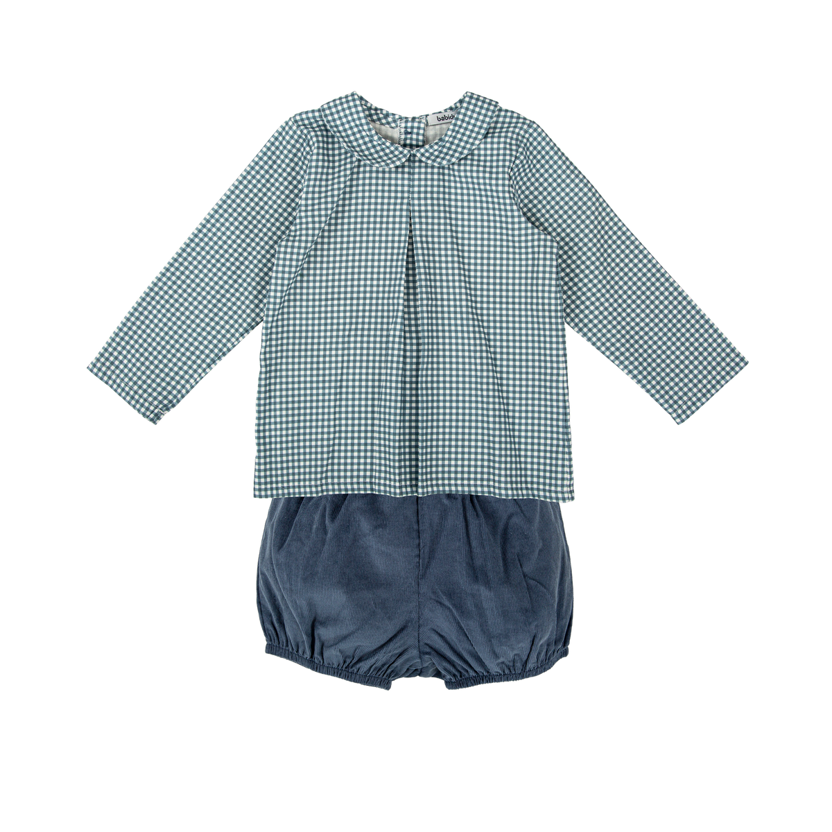 CONJUNTO BLUSA VICHY Y BOMBACHO