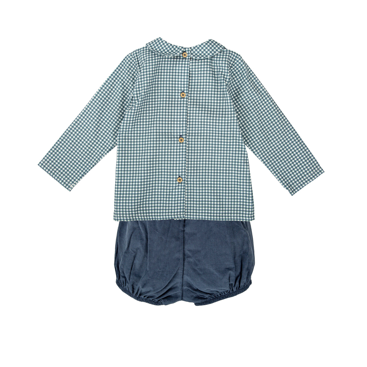 CONJUNTO BLUSA VICHY Y BOMBACHO