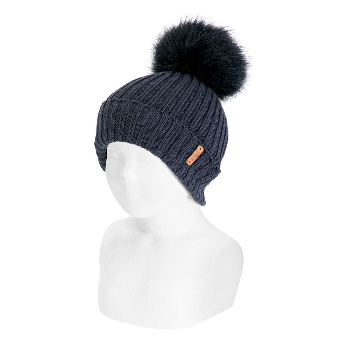 GORRO CON BORLA MARINO