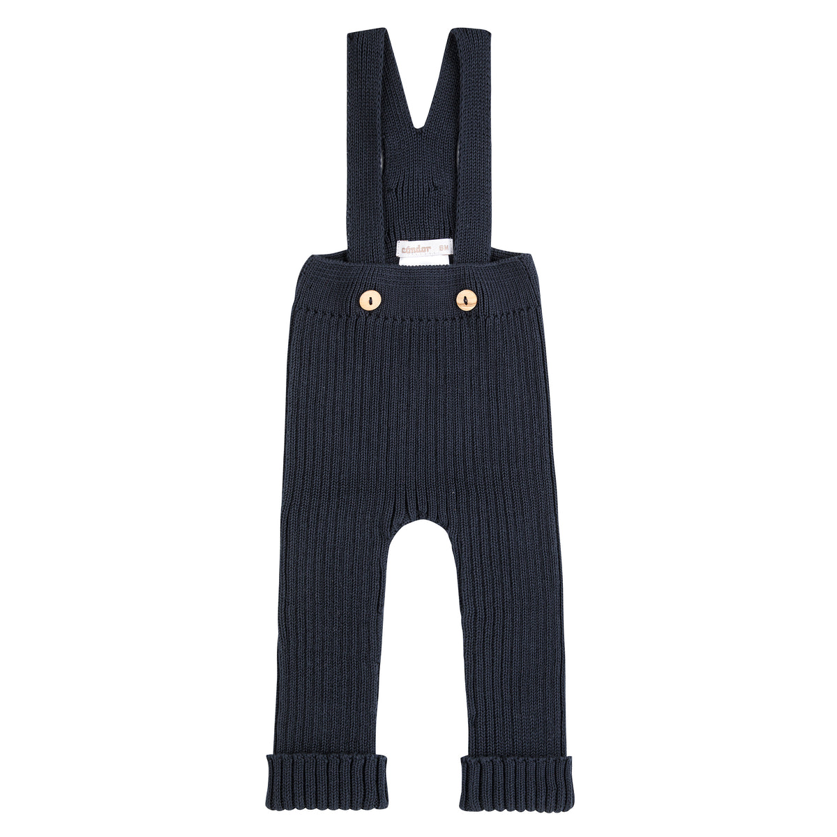 PANTALÓN CANALÉ CON TIRANTES MARINO