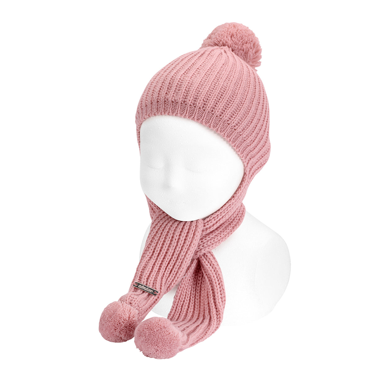 GORRO-BUFANDA ROSA PALO
