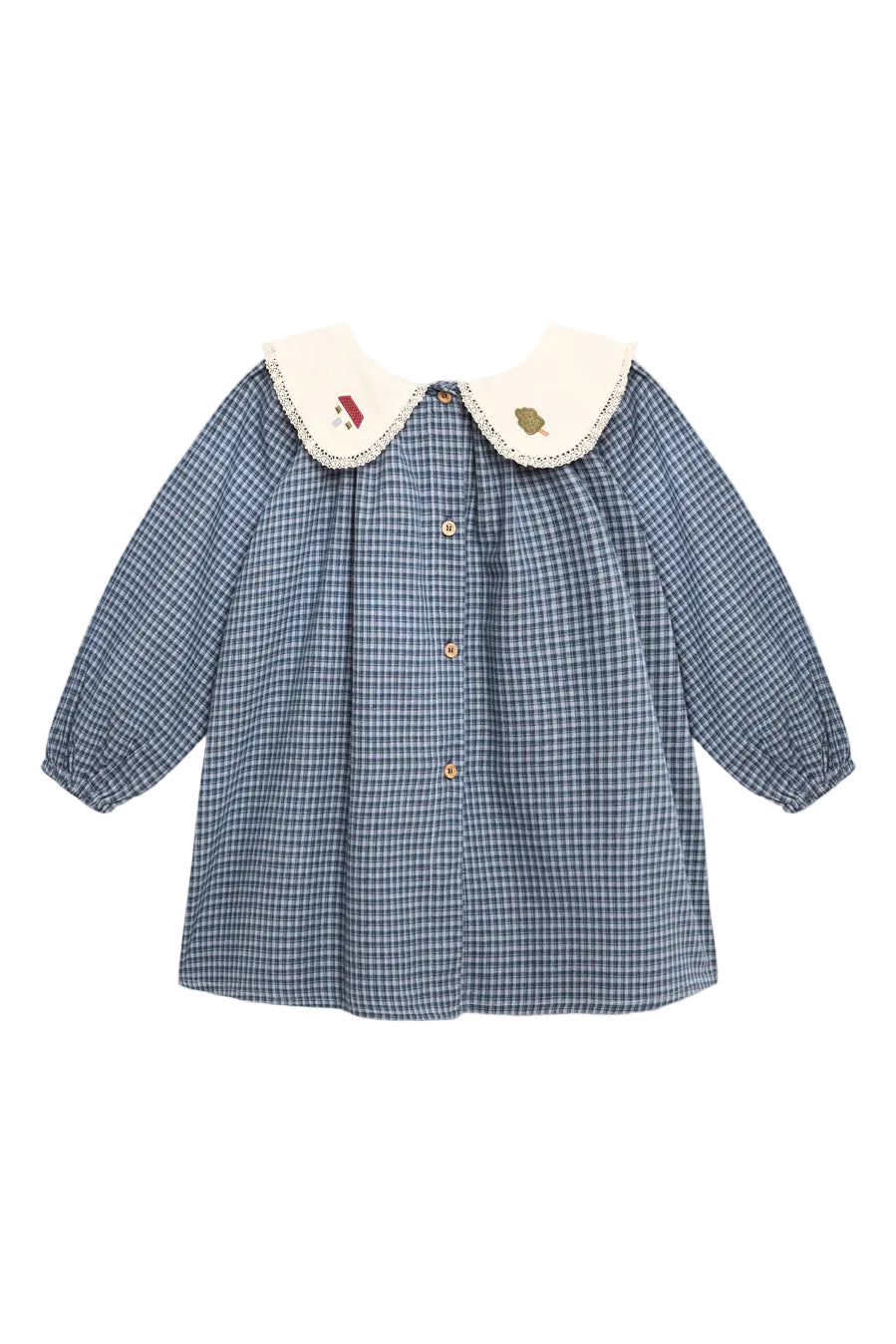 VESTIDO VICHY ÍNDIGO